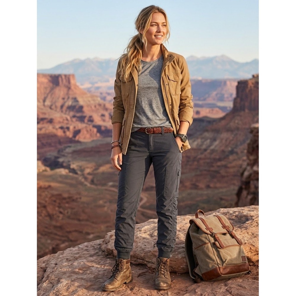 Prana Halle Jogger Pants Charcoal Gray Hiking Climbing Outdoor Women 4